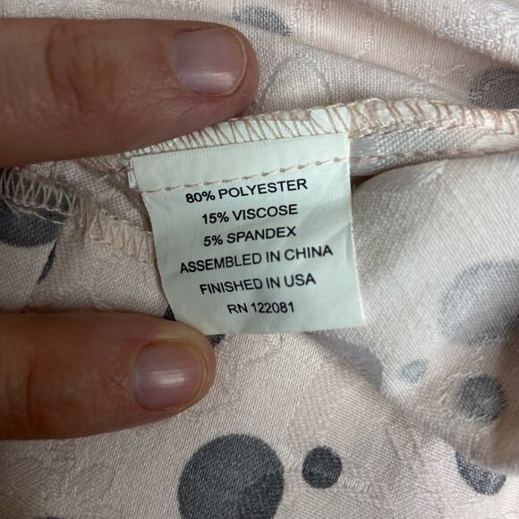 Tatyana Pin-Up Dress Women's Small Pink Grey Polka Dot Retro‎ Vintage 60s Style - Picture 10 of 16